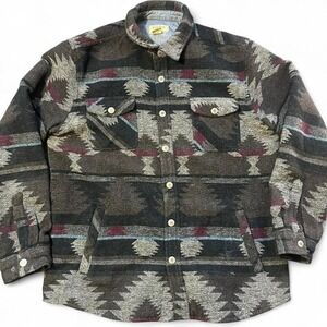 Grey brown and burgundy vintage Cowboy Legend flannel jacket